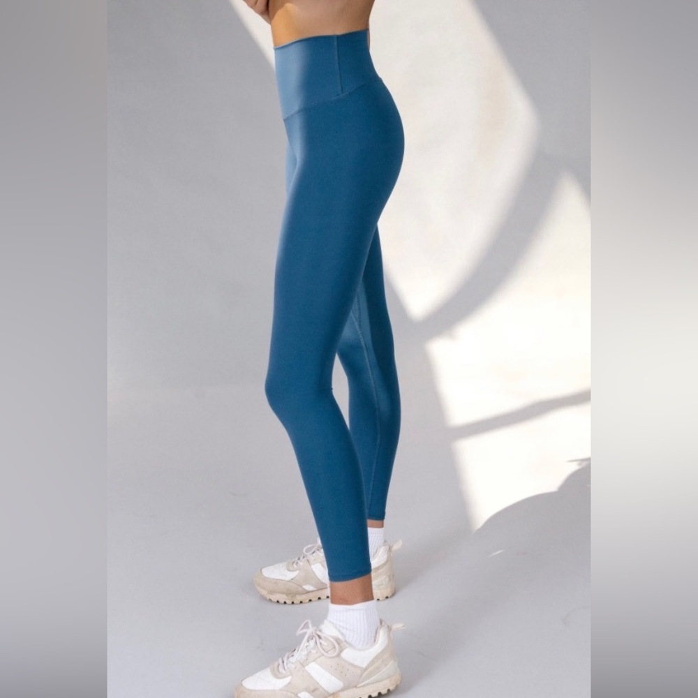 FIVE DANCEWEAR GIRL YOUTH LARGE LEGGINGS TEAL WITH MESH